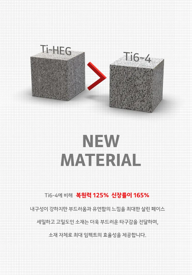 MODEL01 DRIVER-BLUE — 신소재 Ti-HEG · 페이스 구조